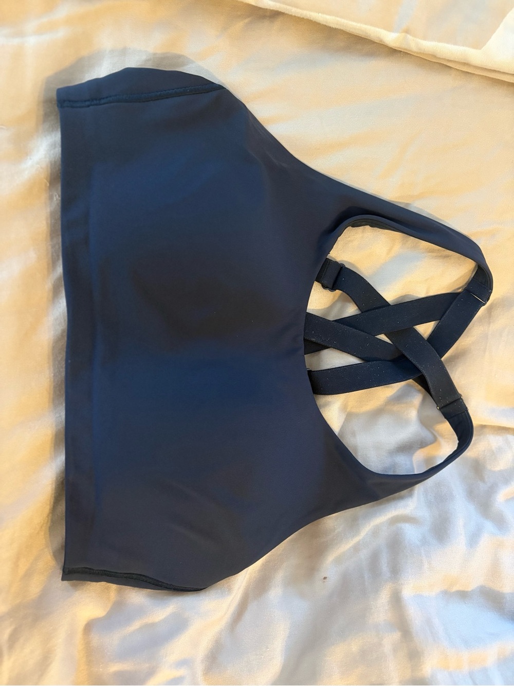 lululemon athletica Navy Crisscross Back Sports Bra